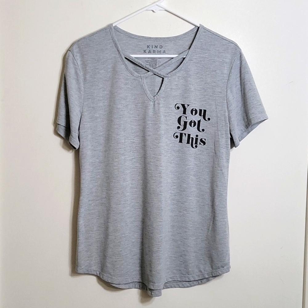 💥Kind Karma 'You Got This' Gray T-shirt